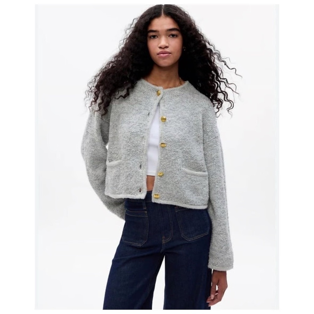 Abercrombie & Fitch Soft Grey Cardigan - Picture 3 of 8